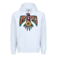White pinky western sunflower thunderbird Premium Hoodie - BarkalooDesign