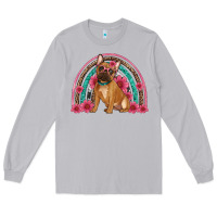 Moon Dust french bulldog floral rainbow Long Sleeve Tee - Artiststas