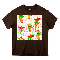 Chocolate Brown mexico seamless pattern Heavy Core Tee - FaDigitalArtStudio
