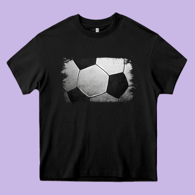 Soccer Ball Brushstroke Heavy Core Tee Designed By Ranaportraitstore
