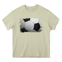 Mossy Soccer Ball Brushstroke Heavy Core Tee - RanaPortraitStore
