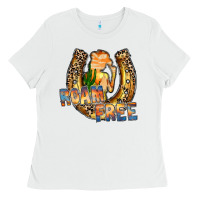 White cowgirl horseshoe Ladies Tee - RacoonDesign