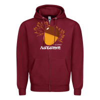 Burgundy Welcome Autumn Zipper Hoodie - Bettercallsaul
