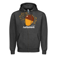 Charcoal Heather Welcome Autumn Zipper Hoodie - Bettercallsaul