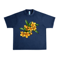 Navy Yellow Jessamine Flower Illustrations Urban Heavy Tee - LillyAllenDesigns