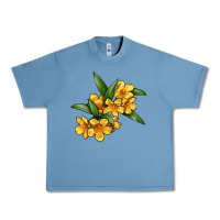 Pebble Blue Yellow Jessamine Flower Illustrations Urban Heavy Tee - LillyAllenDesigns