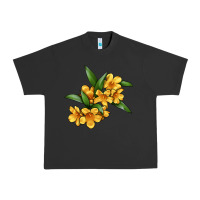 Pigment Black Yellow Jessamine Flower Illustrations Urban Heavy Tee - LillyAllenDesigns