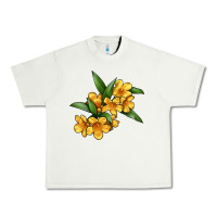 Pistachio Yellow Jessamine Flower Illustrations Urban Heavy Tee - LillyAllenDesigns