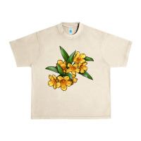 Sandshell Yellow Jessamine Flower Illustrations Urban Heavy Tee - LillyAllenDesigns