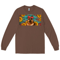 Chestnut german shepherd with sunflowers license plate Long Sleeve Tee - Artiststas