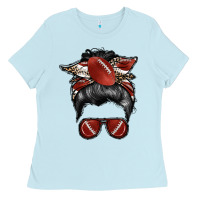 Baby Blue football mom Ladies Tee - RacoonDesign