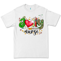 White Jolly Nurse Black Premium Tee - CowhideDigitalArt
