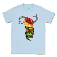 Dusty Blue free ish since 1865 Classic Tee - BarkalooDesign