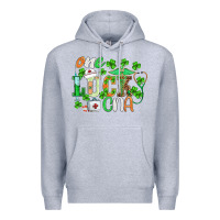 Heather Grey st.patricks one lucky cna  nurse Premium Hoodie - BarkalooDesign