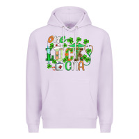 Lilac st.patricks one lucky cna  nurse Premium Hoodie - BarkalooDesign