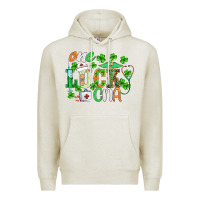Oatmeal Heather st.patricks one lucky cna  nurse Premium Hoodie - BarkalooDesign