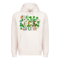 Pale Pink st.patricks one lucky cna  nurse Premium Hoodie - BarkalooDesign