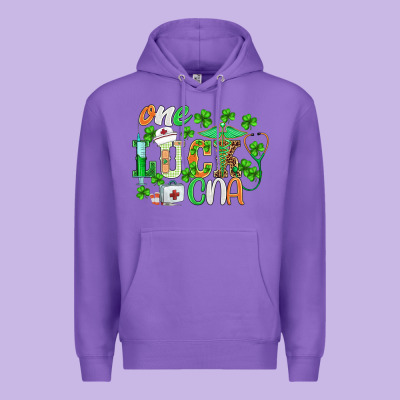 St.patricks One Lucky Cna  Nurse Premium Hoodie Designed By Barkaloodesign