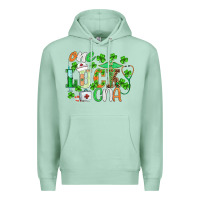 Seafoam st.patricks one lucky cna  nurse Premium Hoodie - BarkalooDesign