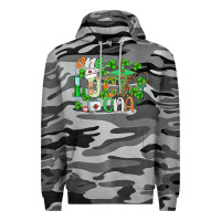 Slate Camo st.patricks one lucky cna  nurse Premium Hoodie - BarkalooDesign