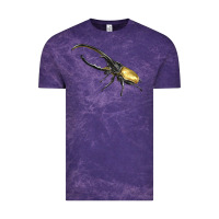 Cloud Purple Hercules Beetle Side Vintage Tee - LillyAllenDesigns