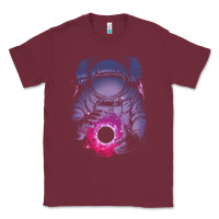 Burgundy astronaut deep space Classic Tee - maiPhamDesign