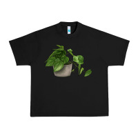 Black Philodendron Urban Heavy Tee - LillyAllenDesigns