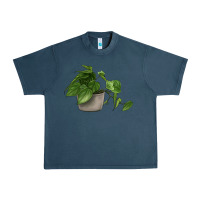 Midnight Navy Philodendron Urban Heavy Tee - LillyAllenDesigns