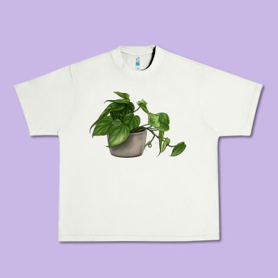 Philodendron Urban Heavy Tee Designed By Lillyallendesigns