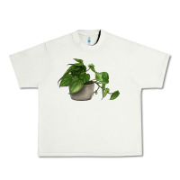 Pistachio Philodendron Urban Heavy Tee - LillyAllenDesigns