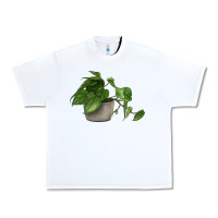 White Philodendron Urban Heavy Tee - LillyAllenDesigns