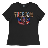 Black freedom Ladies Tee - RacoonDesign