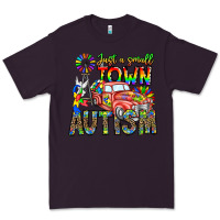 Plum Just a Girl Small Town Autism Premium Tee - CowhideDigitalArt