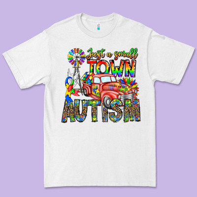 Just A Girl Small Town Autism Premium Tee Designed By Cowhidedigitalart