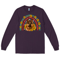 Plum german shepherd rainbow Long Sleeve Tee - Artiststas