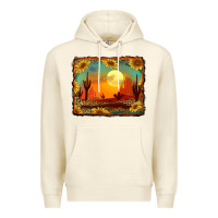 Sandshell western desert sunset background Premium Hoodie - RanaPortraitStore