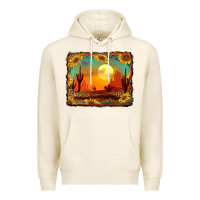 Tofu western desert sunset background Premium Hoodie - RanaPortraitStore