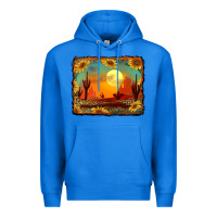 True Royal western desert sunset background Premium Hoodie - RanaPortraitStore