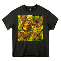 Asphalt St. Patrick's Chicken With Pot Of Gold Heavy Core Tee - FaDigitalArtStudio