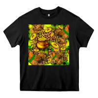 Black St. Patrick's Chicken With Pot Of Gold Heavy Core Tee - FaDigitalArtStudio