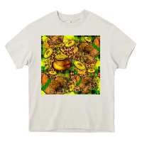 Cream St. Patrick's Chicken With Pot Of Gold Heavy Core Tee - FaDigitalArtStudio