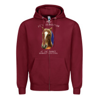 Burgundy I met lil Sebastian Zipper Hoodie - Bettercallsaul