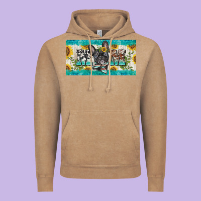 French Bulldog Mom License Plate Template Vintage Hoodie Designed By Barkaloodesign