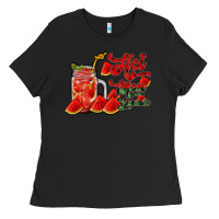 Black hot mom summer watermelon Ladies Tee - RacoonDesign