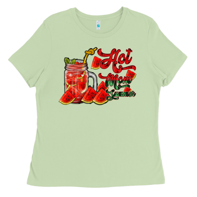 Hot Mom Summer Watermelon Ladies Tee by RacoonDesign | Teevron