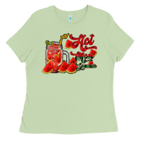 Matcha hot mom summer watermelon Ladies Tee - RacoonDesign