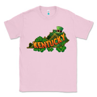 Bubblegum Pink Kentucky map St. Patrick's Day Classic Tee - FaDigitalArtStudio