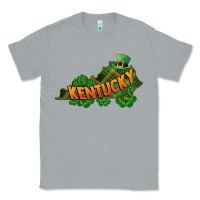Heather Grey Kentucky map St. Patrick's Day Classic Tee - FaDigitalArtStudio