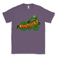 Lavender Kentucky map St. Patrick's Day Classic Tee - FaDigitalArtStudio