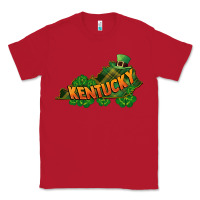 Red Kentucky map St. Patrick's Day Classic Tee - FaDigitalArtStudio